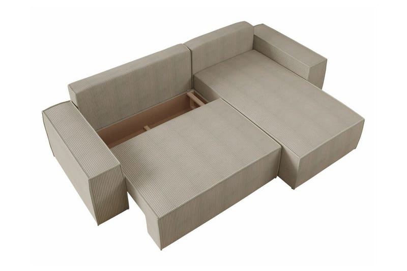 3:n ist Kulmasohva Knocklong - Harmaa - Huonekalut - Sohva - Vuodesohva