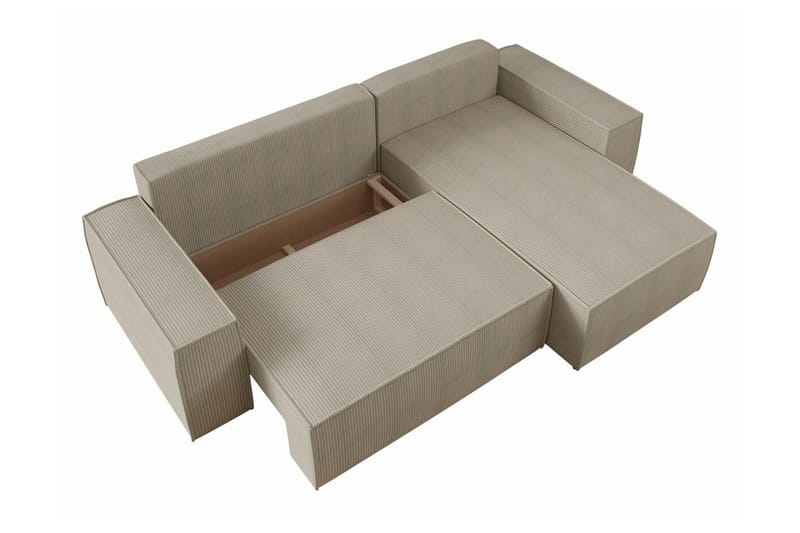 3:n ist Kulmasohva Knocklong - Keltainen - Huonekalut - Sohva - Vuodesohva