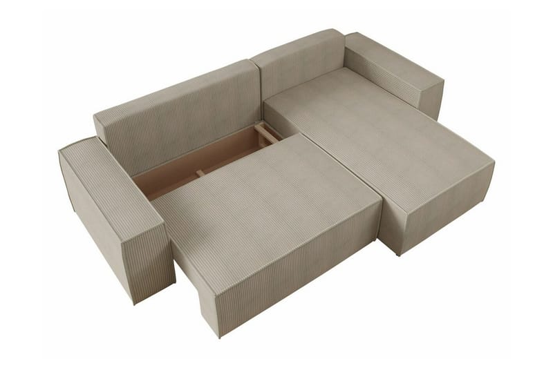 3:n ist Kulmasohva Knocklong - Musta - Huonekalut - Sohva - Vuodesohva