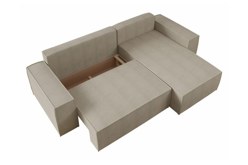 3:n ist Kulmasohva Knocklong - Musta - Huonekalut - Sohva - Vuodesohva