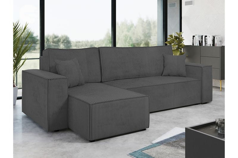 3:n ist Kulmasohva Magston - Harmaa - Huonekalut - Sohva - Vuodesohva