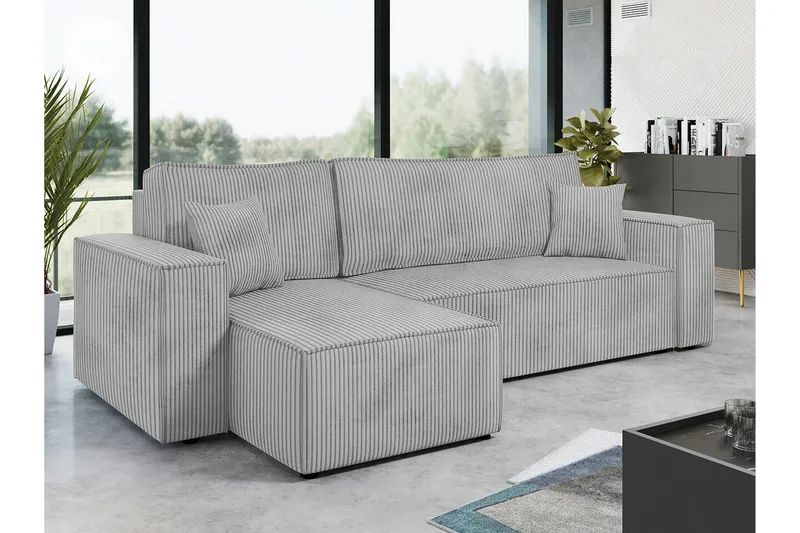 3:n ist Kulmasohva Magston - Vaaleanharmaa - Huonekalut - Sohva - Vuodesohva