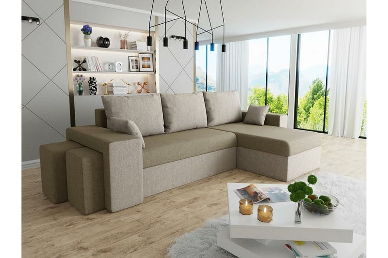 3:n ist Kulmasohva Midfeld - Beige - Huonekalut - Sohva - Vuodesohva