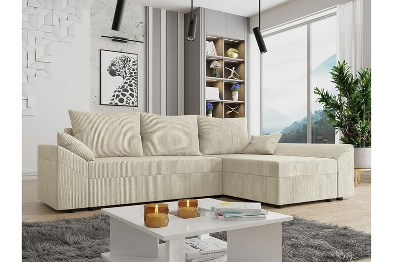3:n ist Kulmasohva Midfeld - Beige - Huonekalut - Sohva - Vuodesohva