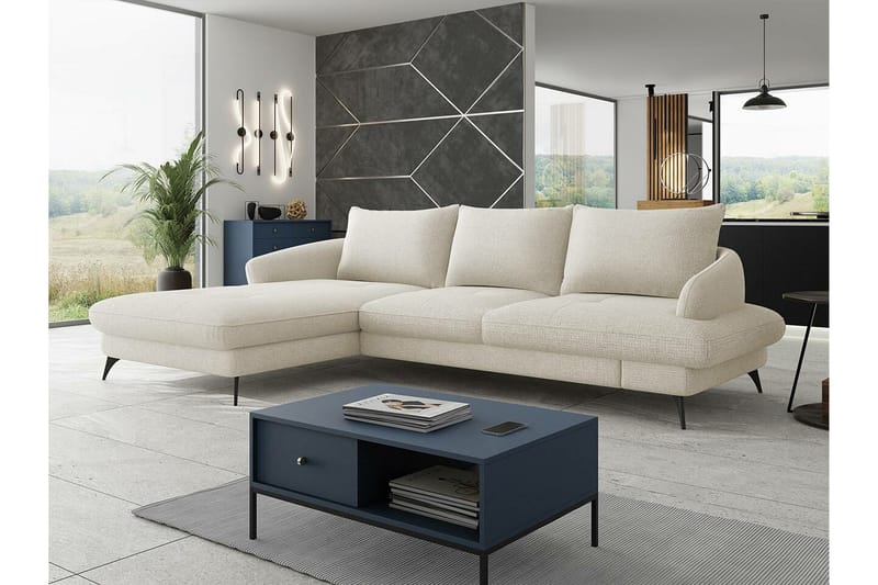3:n ist Kulmasohva Telford - Beige - Huonekalut - Sohva - Vuodesohva