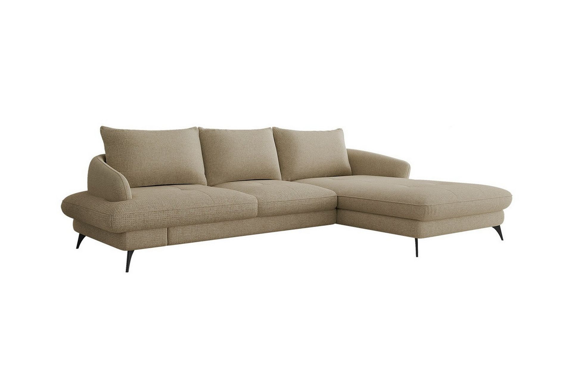 3:n ist Kulmasohva Telford - Beige - Huonekalut - Sohva - Vuodesohva