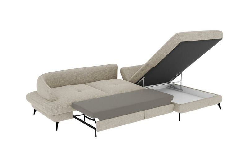 3:n ist Kulmasohva Telford - Beige - Huonekalut - Sohva - Vuodesohva