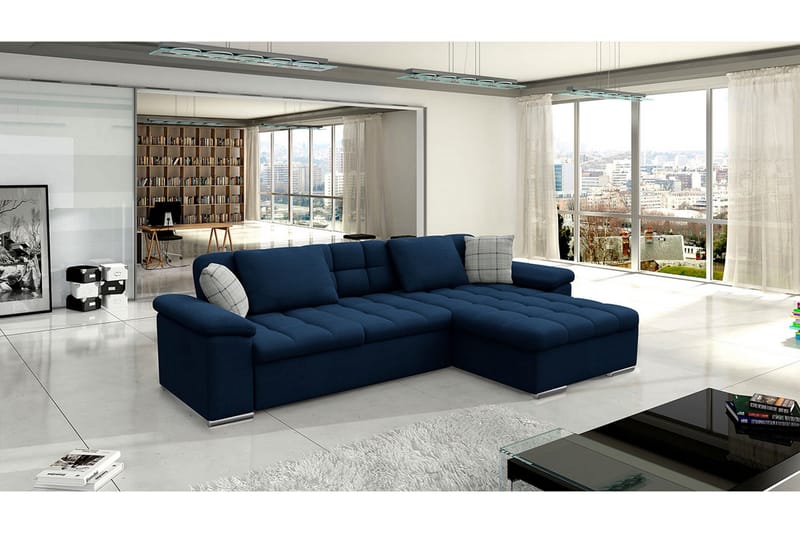 3:n ist Kulmavuodesohva Stenaljung - Sininen - Huonekalut - Sohva - Vuodesohva