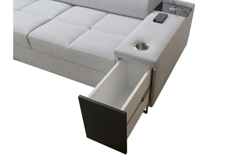 3:n ist Kulmavuodesohva Torretta Oikea - Ruskea - Huonekalut - Sohva - Vuodesohva