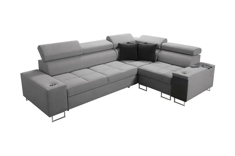 3:n ist Kulmavuodesohva Torretta Oikea, Vaaleanharmaa