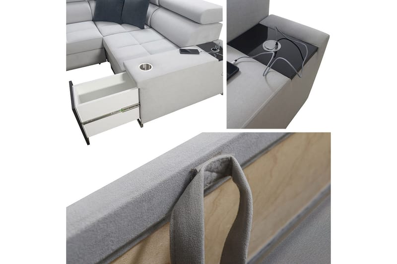 3:n ist Kulmavuodesohva Torretta Vasen - Ruskea - Huonekalut - Sohva - Vuodesohva