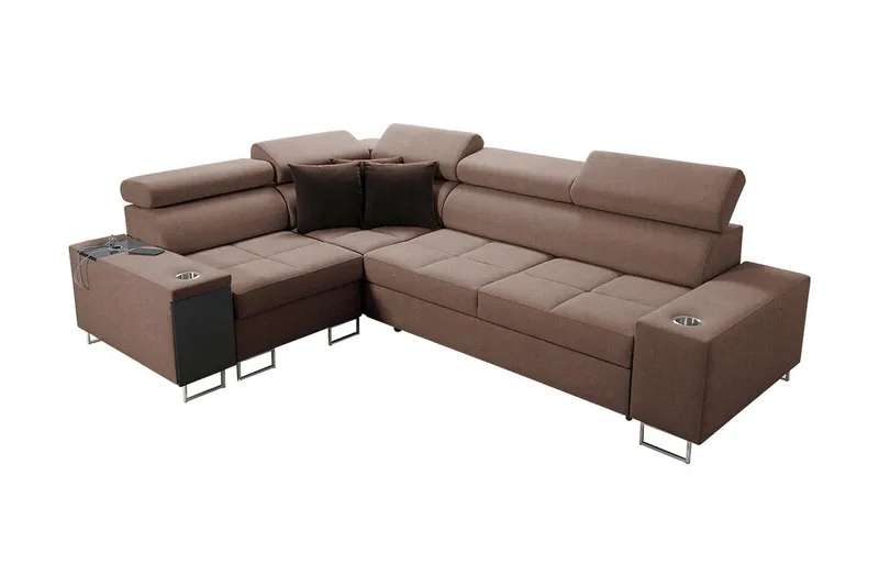 3:n ist Kulmavuodesohva Torretta Vasen, Ruskea