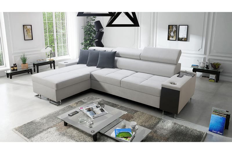 3:n ist Kulmavuodesohva Torretta Vasen - Valkoinen - Huonekalut - Sohva - Vuodesohva