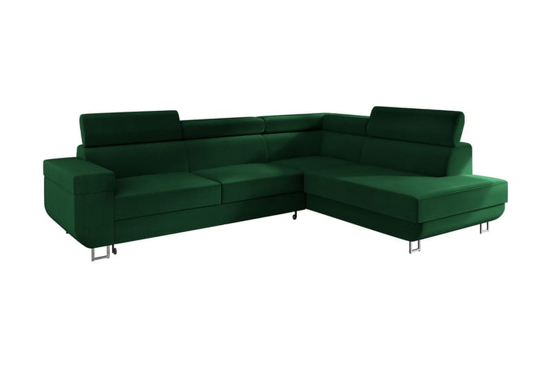 3:n ist Kulmavuodesohva - Vihreä - Huonekalut - Sohva - Vuodesohva
