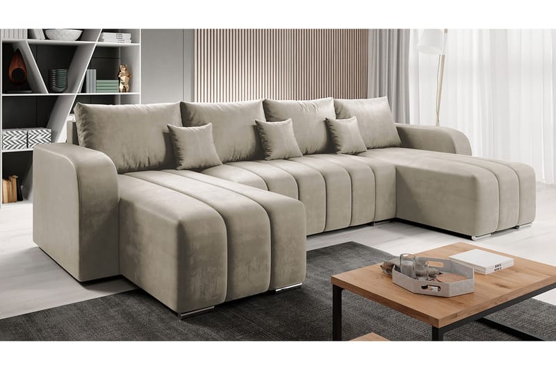 3:n ist ulmasohva Zulueta - Beige - Huonekalut - Sohva - Vuodesohva