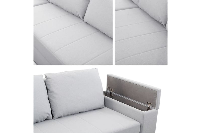 3:n ist Vuodesohva Divaanilla Herisa ja Säilytyksellä - Sininen/Harmaa - Huonekalut - Sohva - Vuodesohva