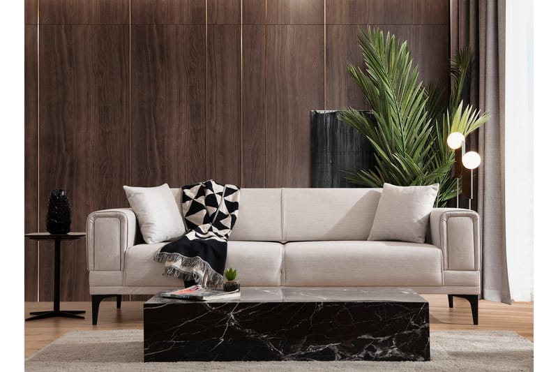 3:n ist Vuodesohva Naoko - Beige - Huonekalut - Sohva - Vuodesohva - 3 istuttava vuodesohva