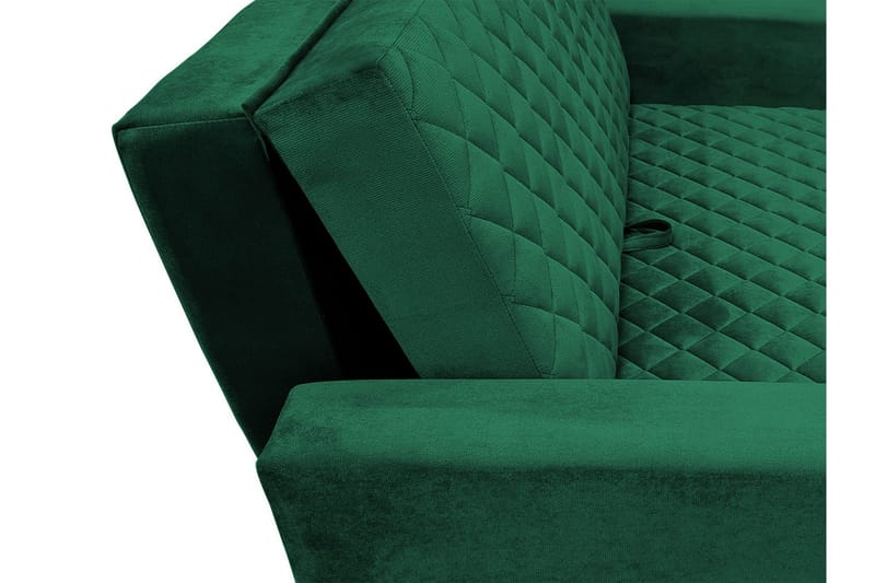 3:n ist Vuodesohva Ruutukuvio Hedensö - Sametti/Musta - Huonekalut - Sohva - Vuodesohva - 3 istuttava vuodesohva