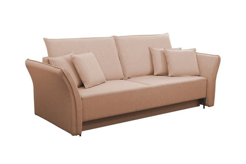 3:n ist Vuodesohva Staffin - Rosa/Beige - Huonekalut - Sohva - Vuodesohva - 3 istuttava vuodesohva