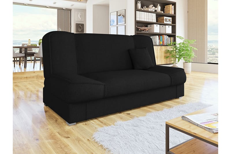 Sohva Gabi 175x80x80 cm - Musta - Huonekalut - Sohva - Vuodesohva - 4 istuttava vuodesohva