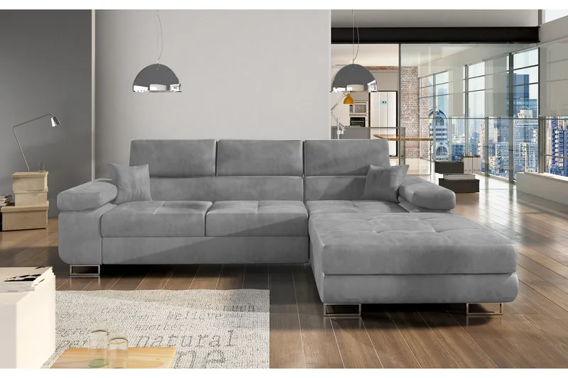 Vuodesohva Kelestin Divaanilla Oikea - Harmaa - Huonekalut - Sohva - Vuodesohva - Divaanivuodesohva