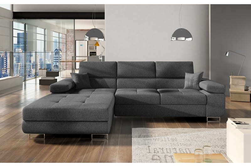 Vuodesohva Kelestin Divaanilla Vasen - Harmaa - Huonekalut - Sohva - Vuodesohva - Divaanivuodesohva