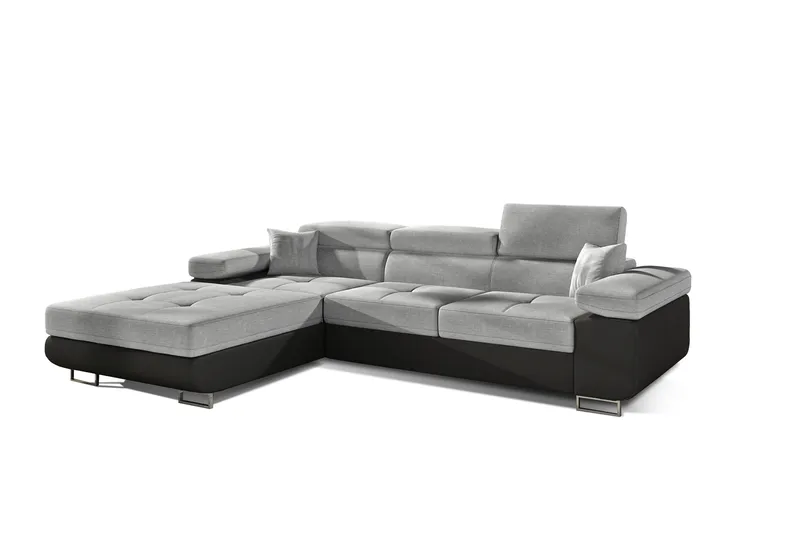 Vuodesohva Kelestin Divaanilla Vasen - Harmaa/Musta - Huonekalut - Sohva - Vuodesohva - Divaanivuodesohva