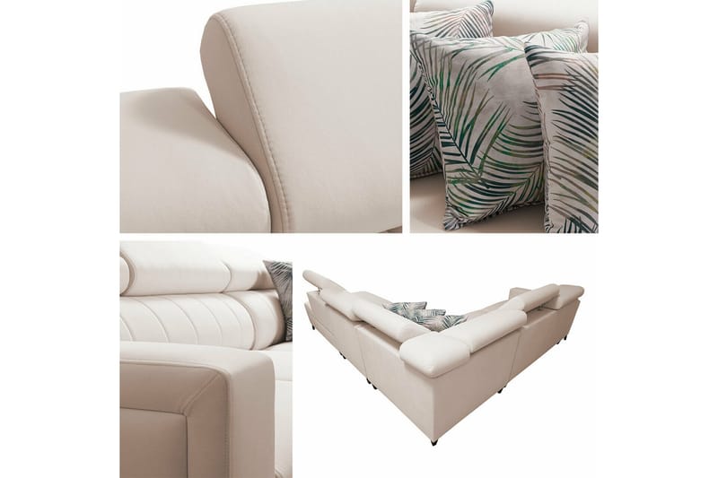 4:n ist Kulmasohva Galbally - Beige - Huonekalut - Sohva - Vuodesohva