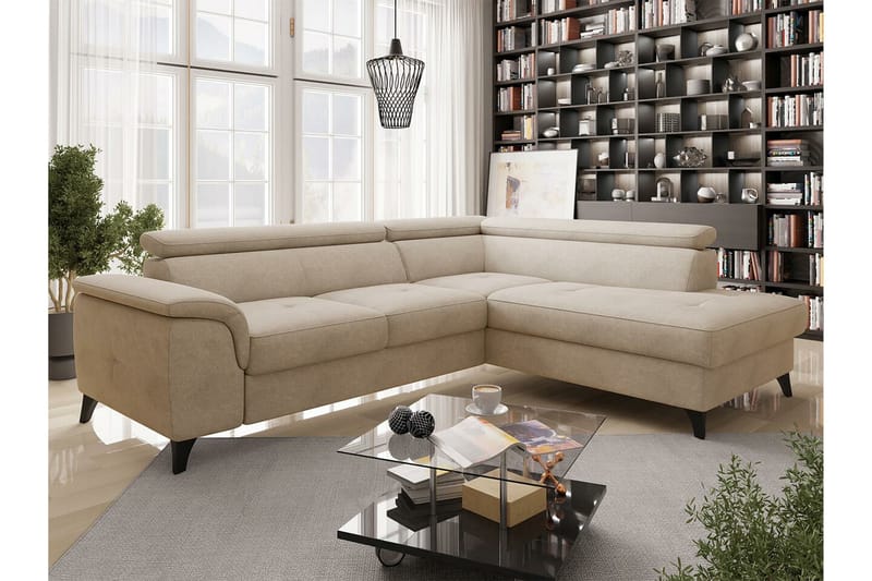 4:n ist Kulmasohva Graystone - Beige - Huonekalut - Sohva - Vuodesohva