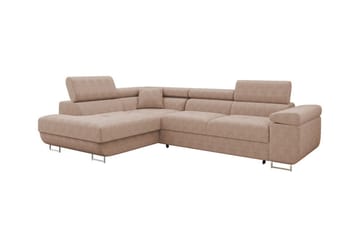 4:n ist Kulmasohva Kintore - Beige/Rosa - Huonekalut - Sohva - Vuodesohva