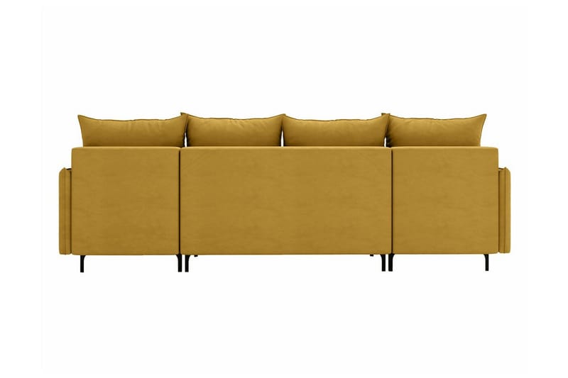 4:n ist Kulmasohva Knocklong - Keltainen - Huonekalut - Sohva - Vuodesohva
