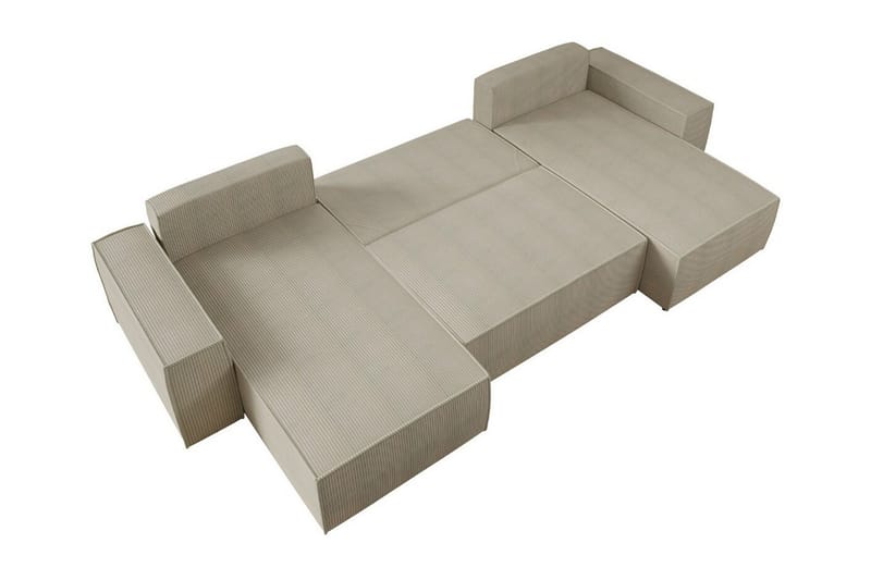 4:n ist Kulmasohva Knocklong - Musta - Huonekalut - Sohva - Vuodesohva