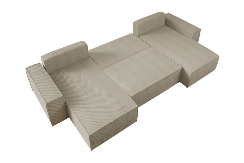 4:n ist Kulmasohva Knocklong - Vaaleanpunainen - Huonekalut - Sohva - Vuodesohva