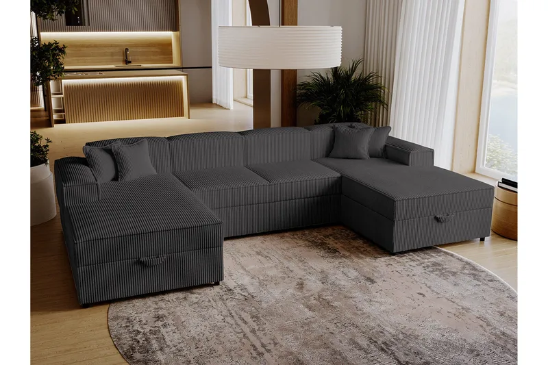 4:n ist Kulmasohva Knocklong - Huonekalut - Sohva - Vuodesohva