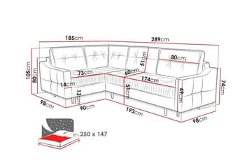 4:n ist Kulmasohva Tregaron - Tummanvihreä - Huonekalut - Sohva - Vuodesohva