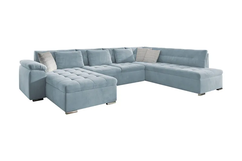 4:n ist Kulmavuodesohva - Sininen - Huonekalut - Sohva - Vuodesohva