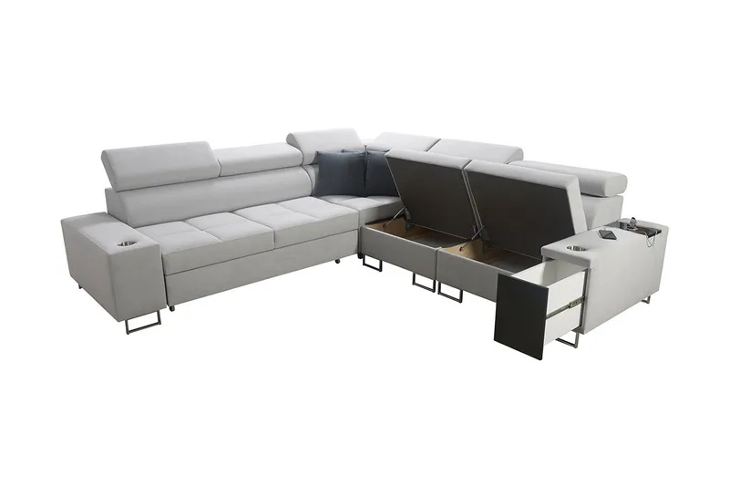 4:n ist Kulmavuodesohva Torretta Oikea - Ruskea - Huonekalut - Sohva - Vuodesohva