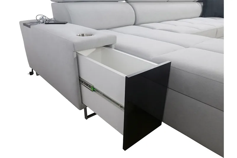 4:n ist Kulmavuodesohva Torretta Oikea - Valkoinen - Huonekalut - Sohva - Vuodesohva