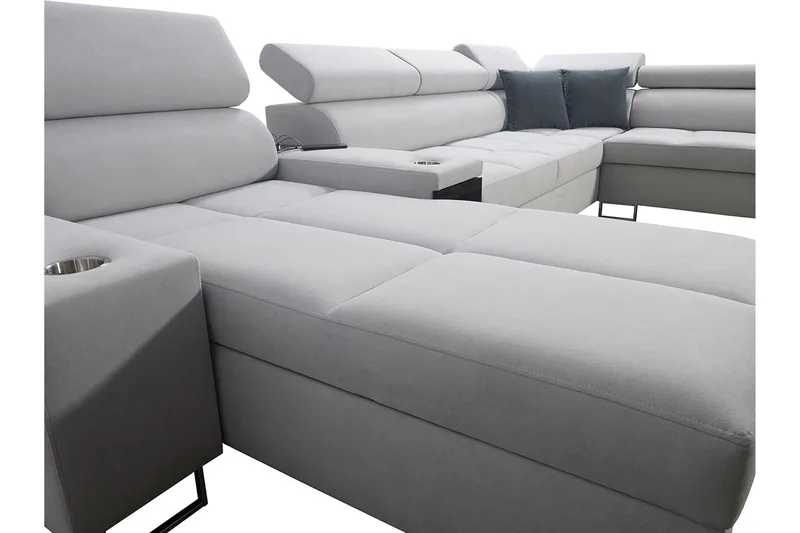 4:n ist Kulmavuodesohva Torretta Vasen - Musta - Huonekalut - Sohva - Vuodesohva