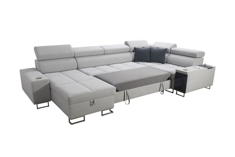 4:n ist Kulmavuodesohva Torretta Vasen - Musta - Huonekalut - Sohva - Vuodesohva