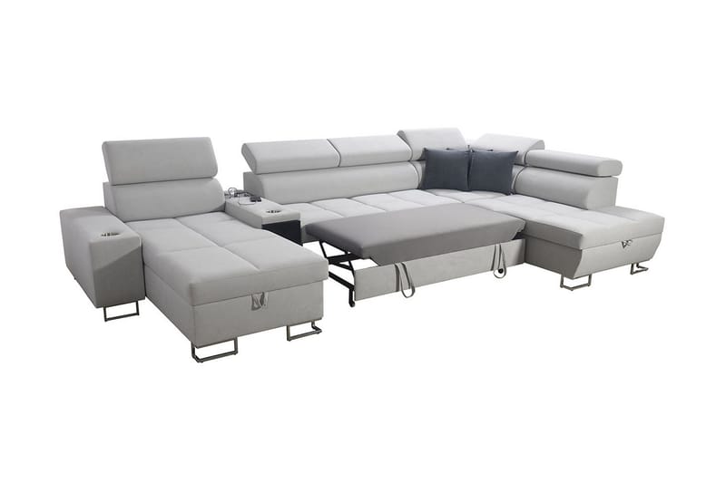 4:n ist Kulmavuodesohva Torretta Vasen - Valkoinen - Huonekalut - Sohva - Vuodesohva