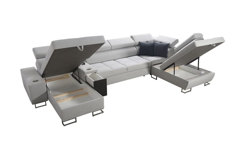 4:n ist Kulmavuodesohva Torretta Vasen - Valkoinen - Huonekalut - Sohva - Vuodesohva