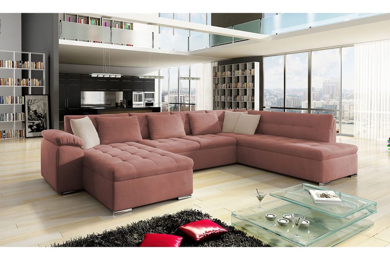 4:n ist Vuodesohva Vasen - Roosa - Huonekalut - Sohva - Vuodesohva