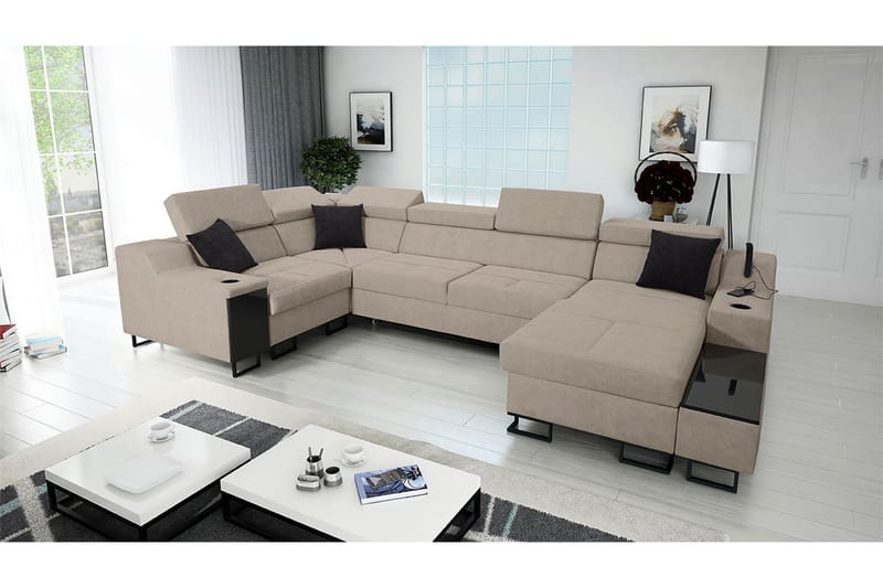 5 ist. Vuodesohva Oikea - Beige - Huonekalut - Sohva - Vuodesohva