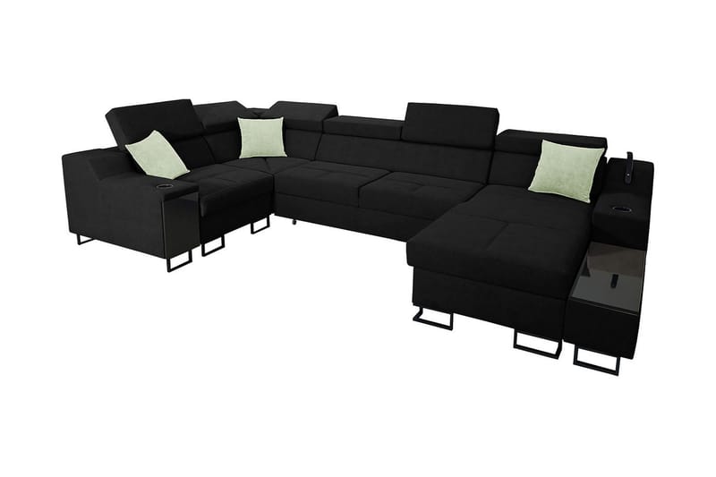 5 ist. Vuodesohva Oikea, Musta