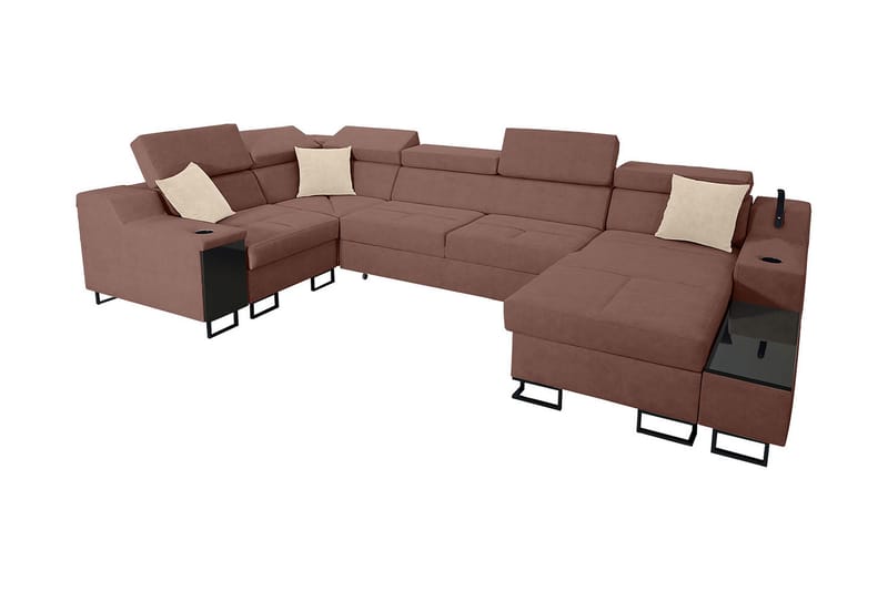 5 ist. Vuodesohva Oikea - Vaaleanpunainen - Huonekalut - Sohva - Vuodesohva