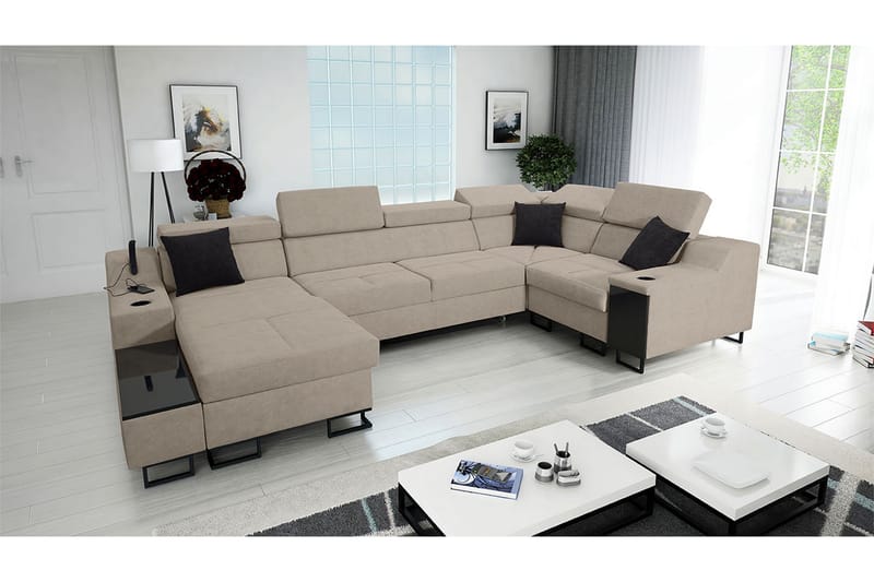 5 ist. Vuodesohva Vasen - Beige - Huonekalut - Sohva - Vuodesohva