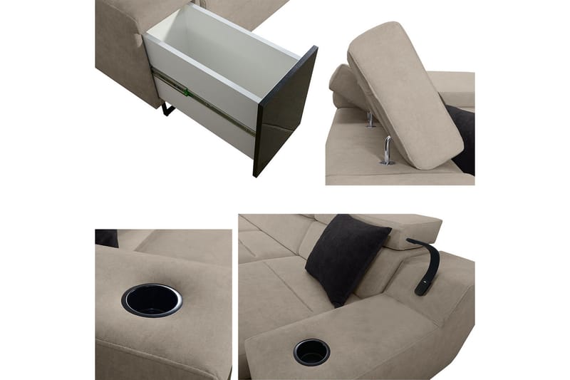 5 ist. Vuodesohva Vasen - Vihreä - Huonekalut - Sohva - Vuodesohva