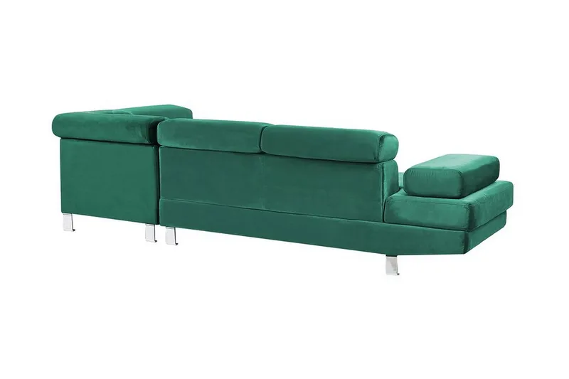 5:n ist Kulmavuodesohva Dagsvad Vasen - Sametti/Vihreä - Huonekalut - Sohva - Vuodesohva