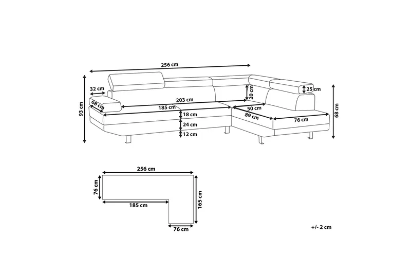 5:n ist Kulmavuodesohva Dagsvad Vasen - Sametti/Vihreä - Huonekalut - Sohva - Vuodesohva